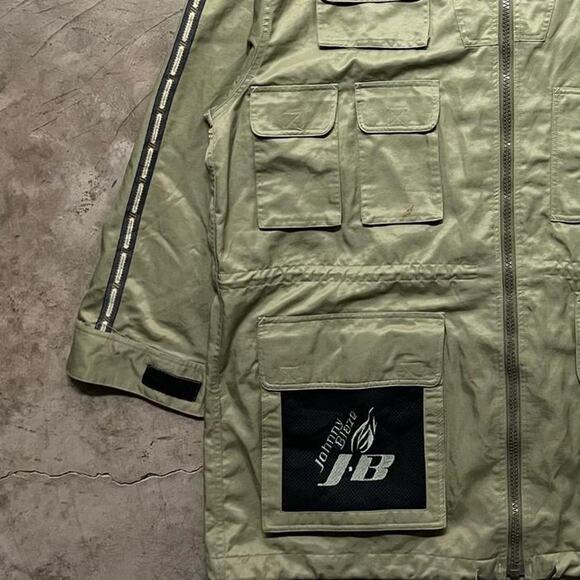 Vintage 1990s Johnny Blaze Anorak Trench Coat Full Zip Jacket Mens 2XL - Picture 3 of 5